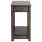 Y & T Woodcraft Avon Urban Chairside Table in Smoke, , large