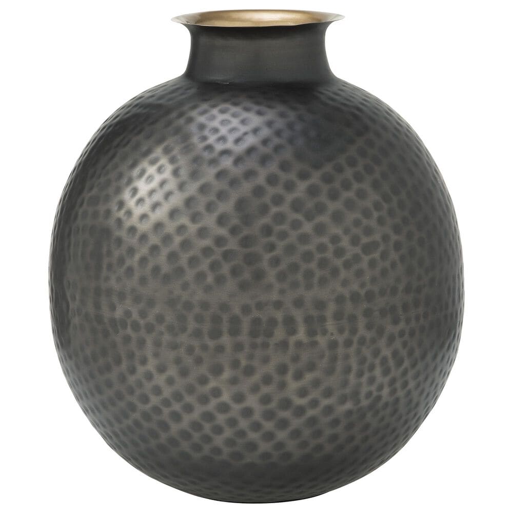 Ashley Woody 14.88" Vase in Pewter and Gold, , large
