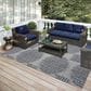 Dalyn Rug Company Sedona Geometric 8" x 10" Pewter Indoor/Outdoor Area Performance Rug, , large