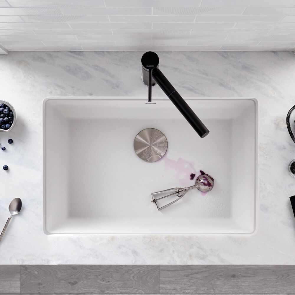 Blanco Precis 27&quot; Single Bowl Kitchen Sink in White, , large