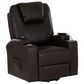 Linon Home Decor Peoria Power Lift Recliner in Chocolate, , large