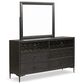 Furniture of America Bashford 6-Drawer Dresser in Espresso, , large