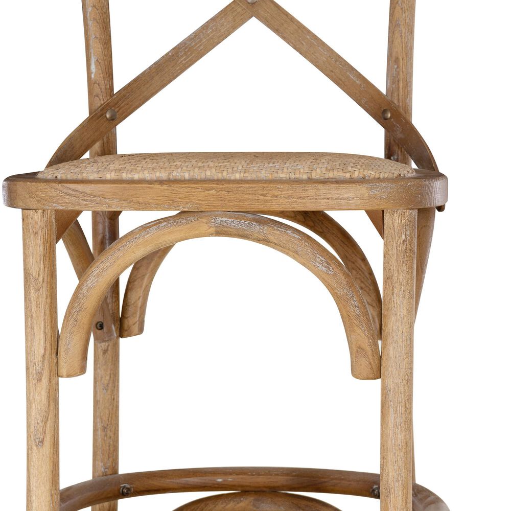 Linon Home Decor Roxy Bar Stool in Weathered Grey, , large