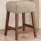 Valor Living Roscoe 26" Backless Counter Stool with Taupe Upholstery in Cherry, , large