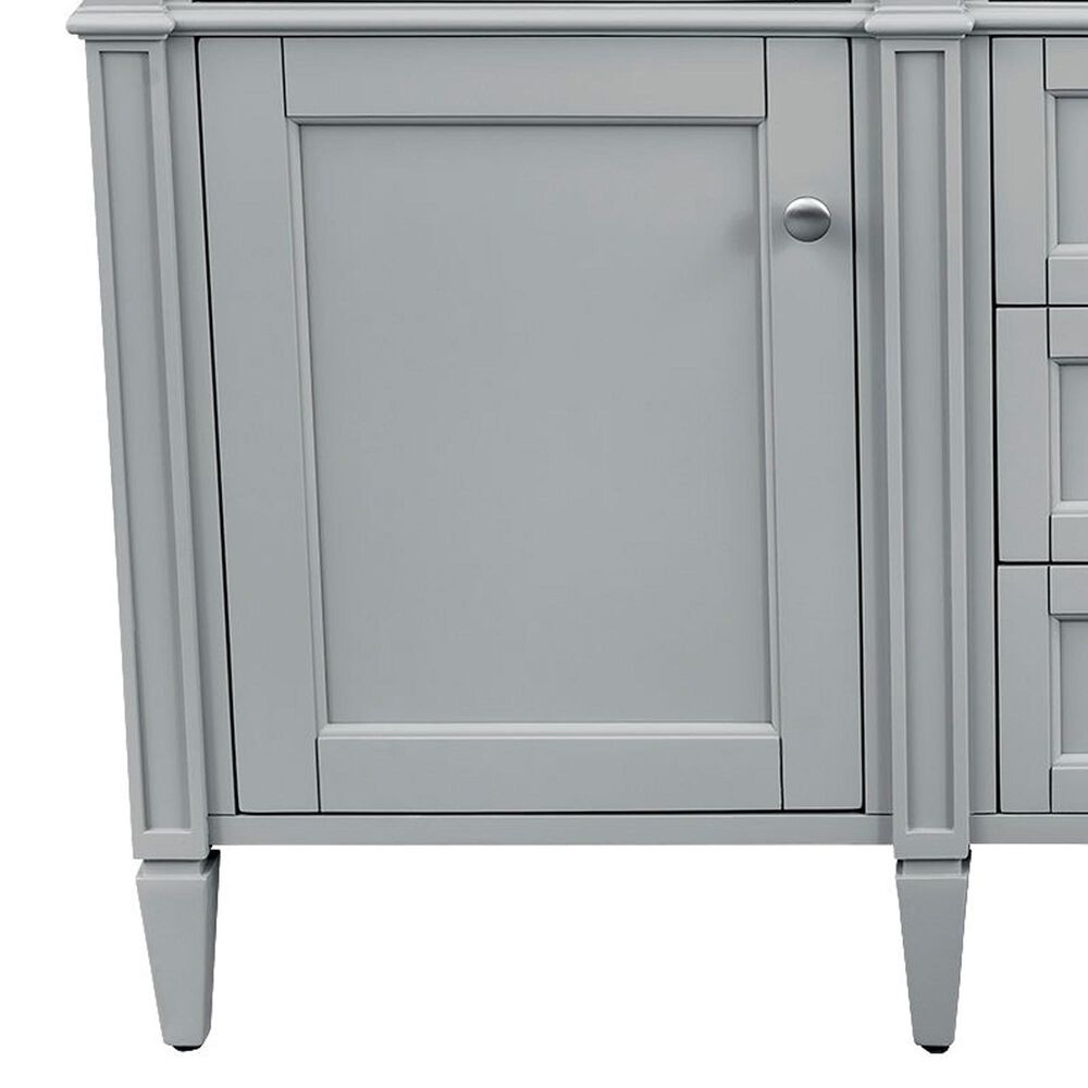 James Martin Vanities Brittany 60&quot; Double Bathroom Vanity in Urban Gray with 3 cm Ethereal Noctis Quartz Top, , large