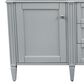 James Martin Vanities Brittany 60" Double Bathroom Vanity in Urban Gray with 3 cm Ethereal Noctis Quartz Top, , large