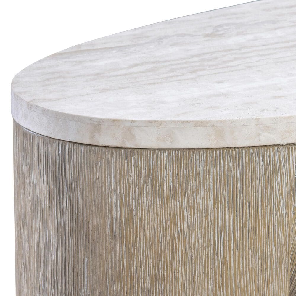 Bernhardt Loggia Oval Console Table in Aria, , large