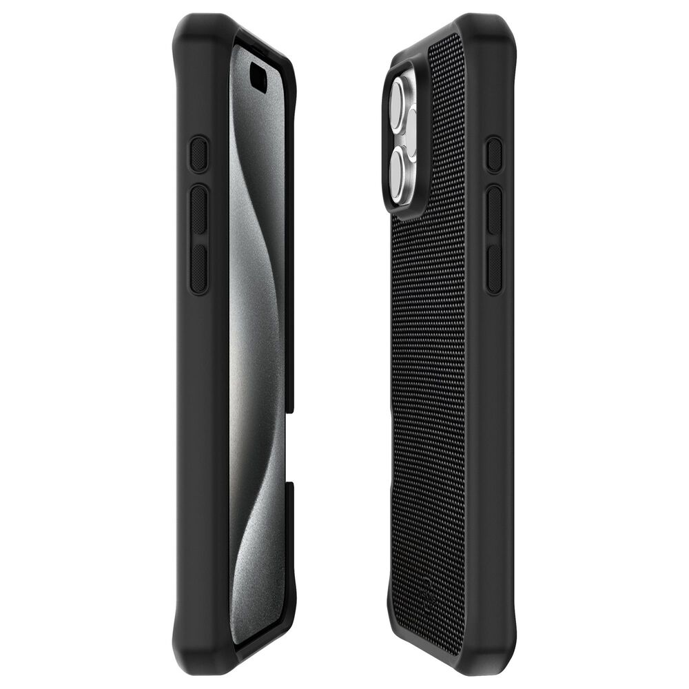 ITSkins Ballistic R Nylon MagSafe Case for Apple iPhone 16 Pro Max in Black, , large