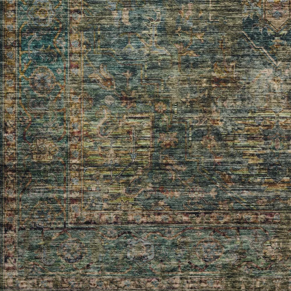Loloi II Anniston Lagoon and Multicolor 3'6" x 5'6" Area Rug, , large
