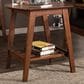 Baxton Studio Sacramento End Table in Dark Walnut, , large