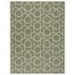 Nourison Horizon HOZ01 Green 5" x 7" Indoor/Outdoor Area Rug, , large