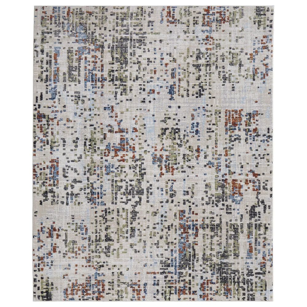Feizy Sonora 7"10" x 10"3" Ivory and Multicolor Area Rug, , large