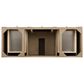 James Martin Vanities Bristol 60" Single Bathroom Vanity in White Washed Walnut with 3 cm White Zeus Quartz Top and Rectangular Sink, , large