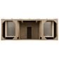 James Martin Vanities Bristol 60" Single Bathroom Vanity in White Washed Walnut with 3 cm White Zeus Quartz Top and Rectangular Sink, , large