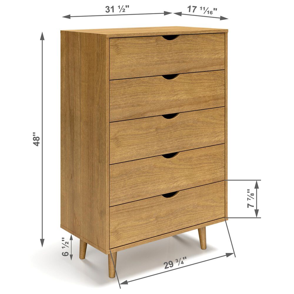 Forest Grove 5-Drawer Chest in Urban Oak, , large