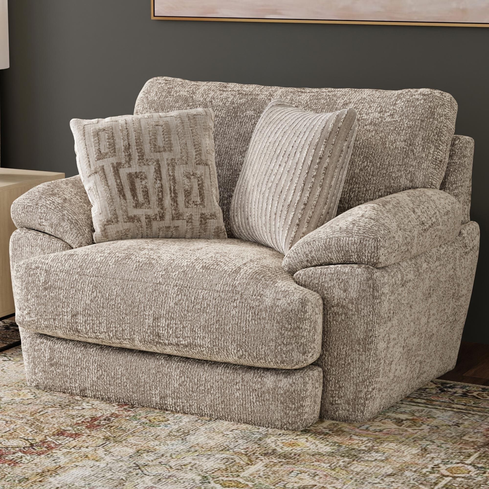 Jackson Furniture Jaden Chair and A Half in Steel
