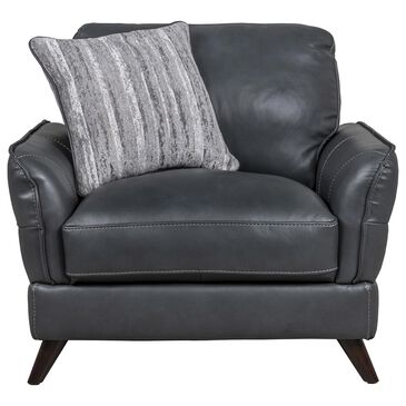 Sienna Designs Leather Chair in Oasis Grey, , large