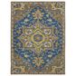 Amer Rugs Boho 7"6" x 9"6" Blue and Yellow Area Rug, , large