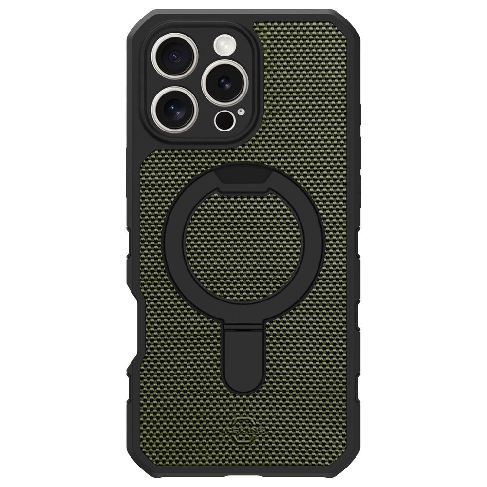 ITSkins Force R Nylon MagSafe Case for Apple iPhone 16 Pro Max in Olive Green and Black, , large