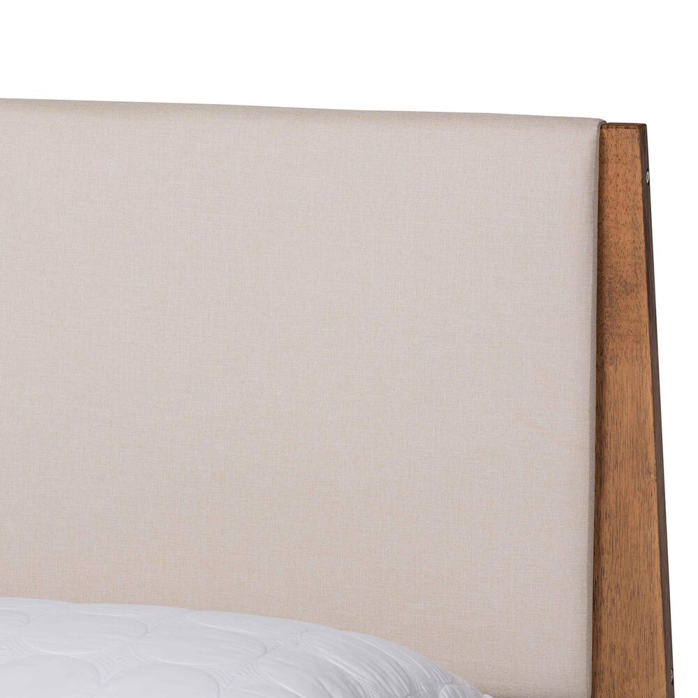 Baxton Studio Senna King Platform Bed in Walnut Brown, , large