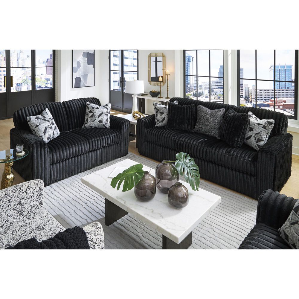 Ashley Midnight-Madness Stationary Sofa in Onyx, , large