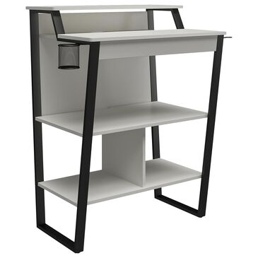 NTense Genesis Standing Gaming Desk in White, , large
