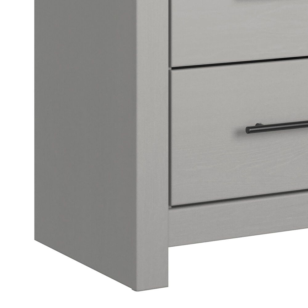 Signature Design by Ashley Cottonburg 2 Drawer Nightstand in Light Gray and White, , large