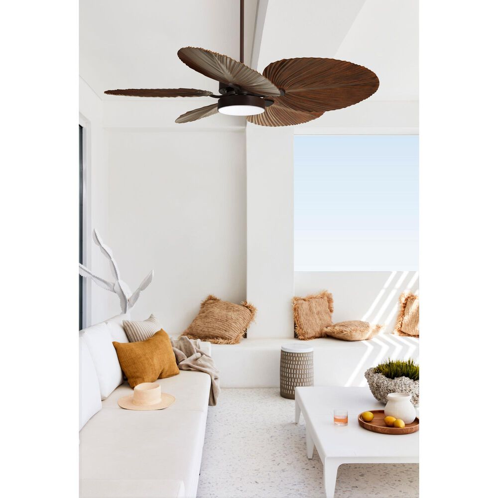 Beacon Lighting Lucci Air Bali 52" Outdoor/Indoor Ceiling Fan with Light and Remote Control in Oil Rubbed Bronze, , large