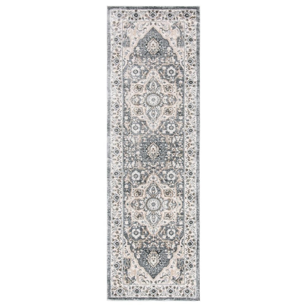 Safavieh Isabella ISA936F 2"2" x 7" Gray and Cream Runner, , large