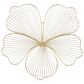 CosmoLiving by Cosmopolitan 26" x 27" Glam Flower Wall Decor in Gold (Set of 3), , large