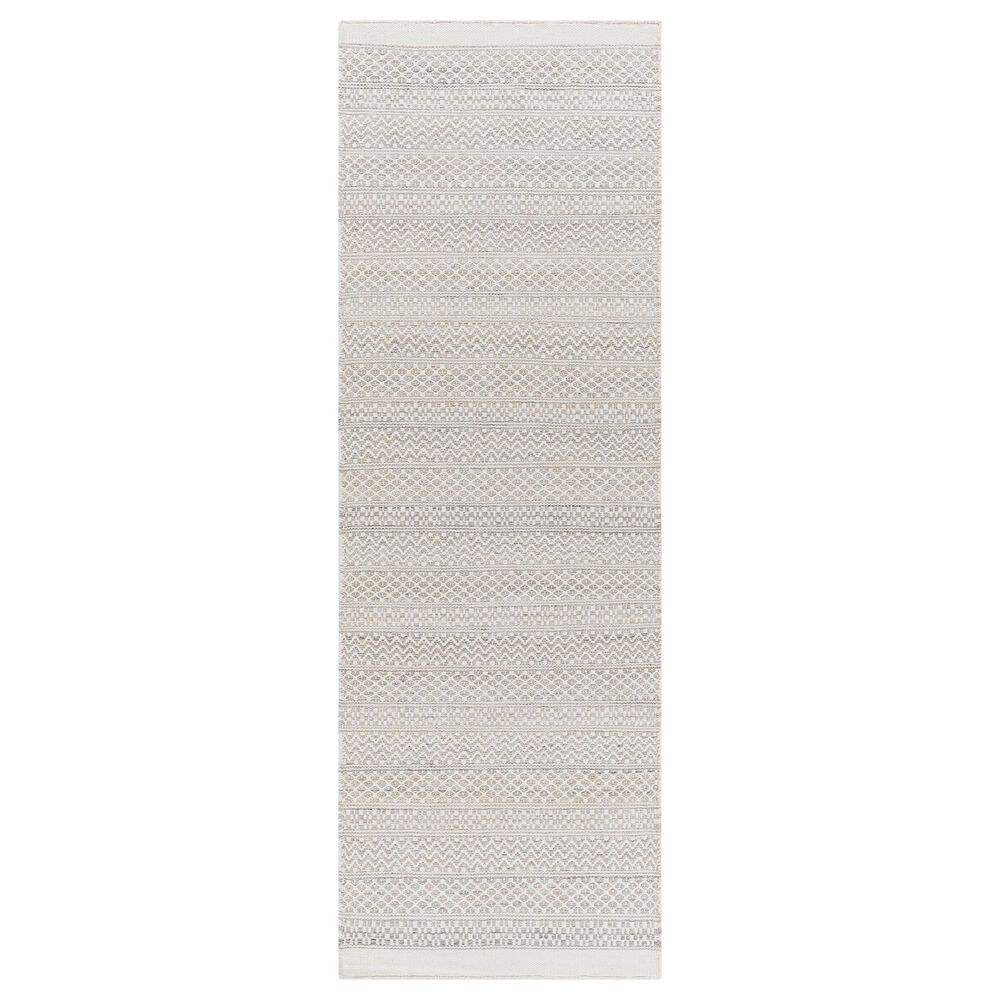 Surya Azalea 2"6" x 8" Charcoal, Light Beige and Tan Runner, , large