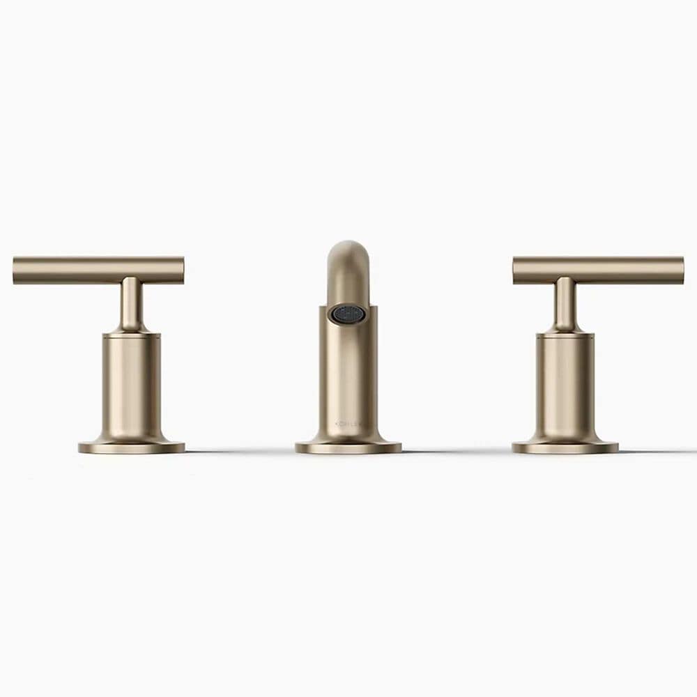Kohler Purist Widespread Bathroom Sink Faucet in Vibrant Brushed Bronze, , large