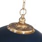 Golden Lighting Alison 8-Light Pendant with Antique Matte Navy Shade in Vintage Gold, , large