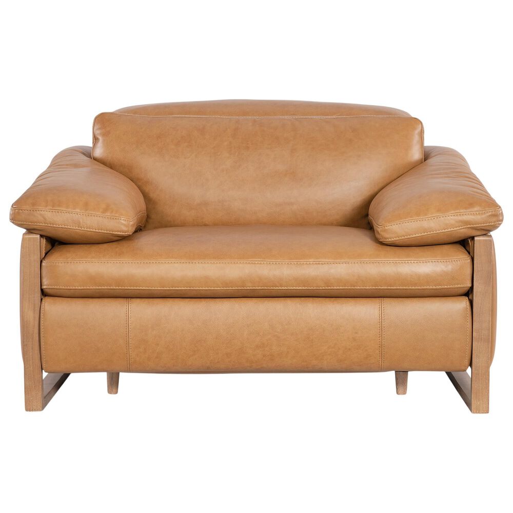 Hooker Furniture Jericho Power Recliner with Power Headrest in Dallas Toffee, , large