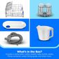 Midea 17" Portable Countertop Dishwasher with 5L Built-in Water Tank in White, , large