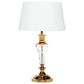 Maple and Jade Table Lamp in Shiny Gold and Clear, , large
