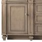 James Martin Vanities Bristol 60" Double Bathroom Vanity in Whitewashed Walnut with 3 cm Victorian Silver Quartz Top and Rectangular Sinks, , large