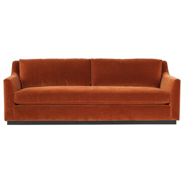 Hooker Furniture Stationary Slope Arm Sofa in Orange, , large