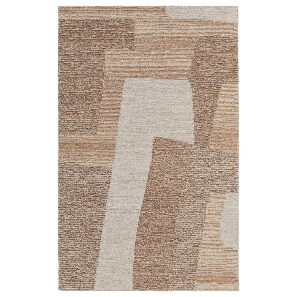 Feizy Pollock 8" x 10" Beige and Brown Area Rug, , large