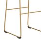 Ashley Ciabori 28.38" Faux Leather Barstool in Gold, , large