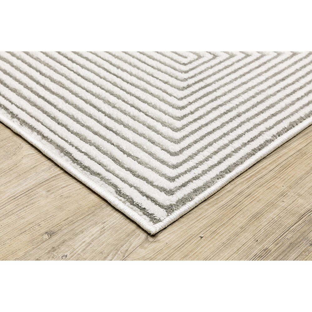 Oriental Weavers Montecito Illusion 2&#39;3&quot; x 7&#39;6&quot; Gray Runner, , large