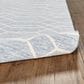 Feizy Belfort Geometric 5" x 8" Blue and Gray Area Rug, , large