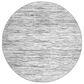 Radici USA Davide Striped 7"10" Round Grey Area Rug, , large