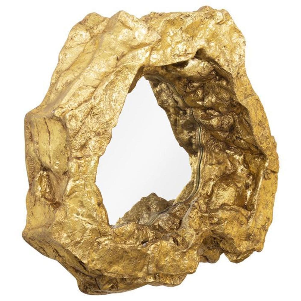 TimberHaus Rock Pond Wide Mirror in Gold, , large