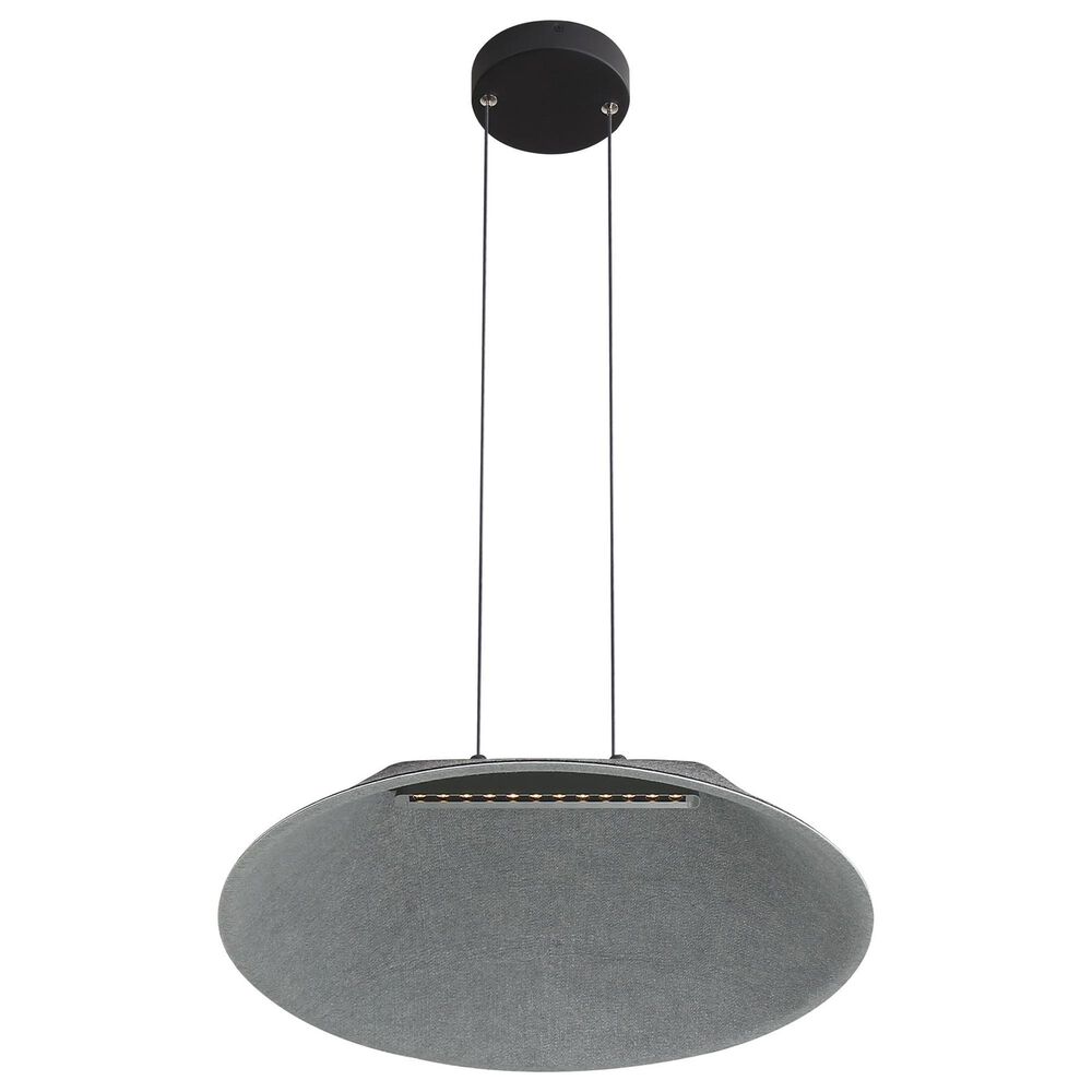 Golden Lighting Faroe 21" 1-Light LED Pendant in Flecked Black and Grey, , large