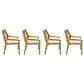 Hearth and Haven Outdoor Dining Chair in Cream (Set of 4), , large