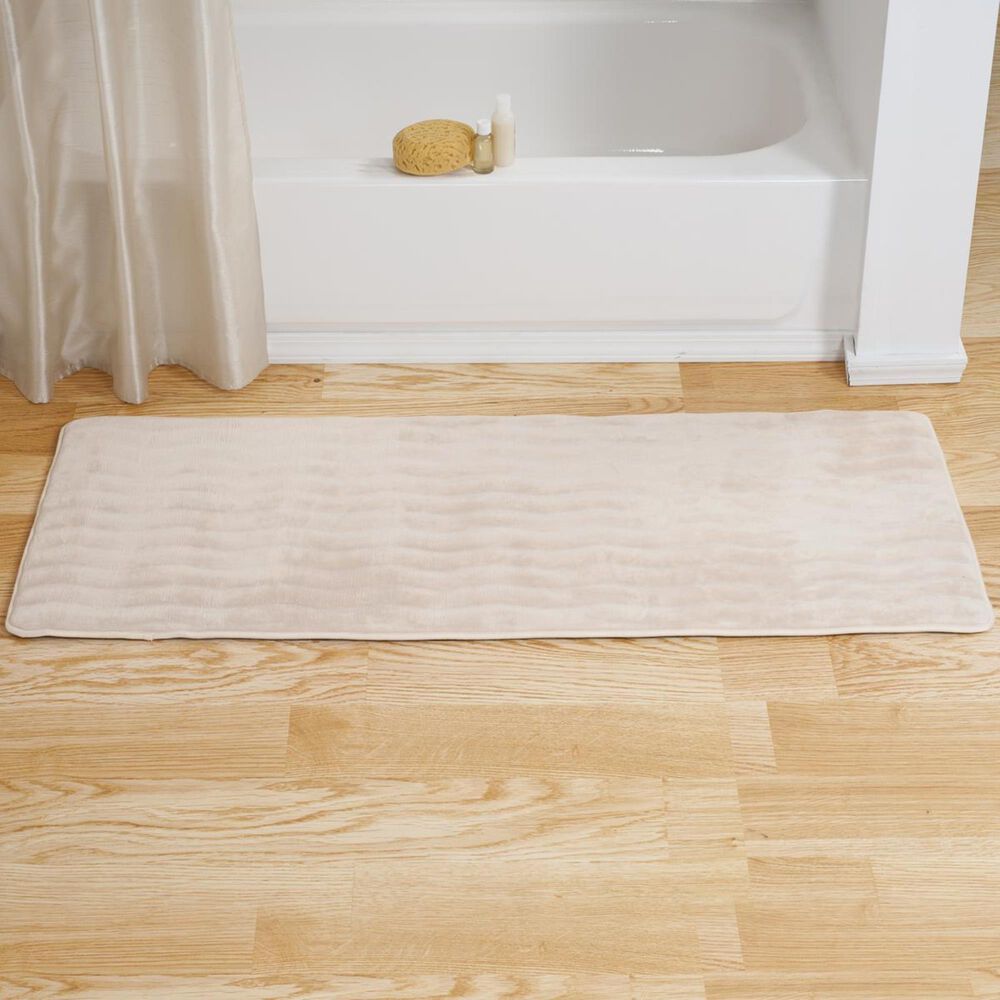 Timberlake Lavish Home Memory Foam Extra Long Bath Rug Mat, , large