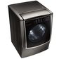 LG Mega Capacity Gas Dryer With Steam in Black Stainless Steel, , large