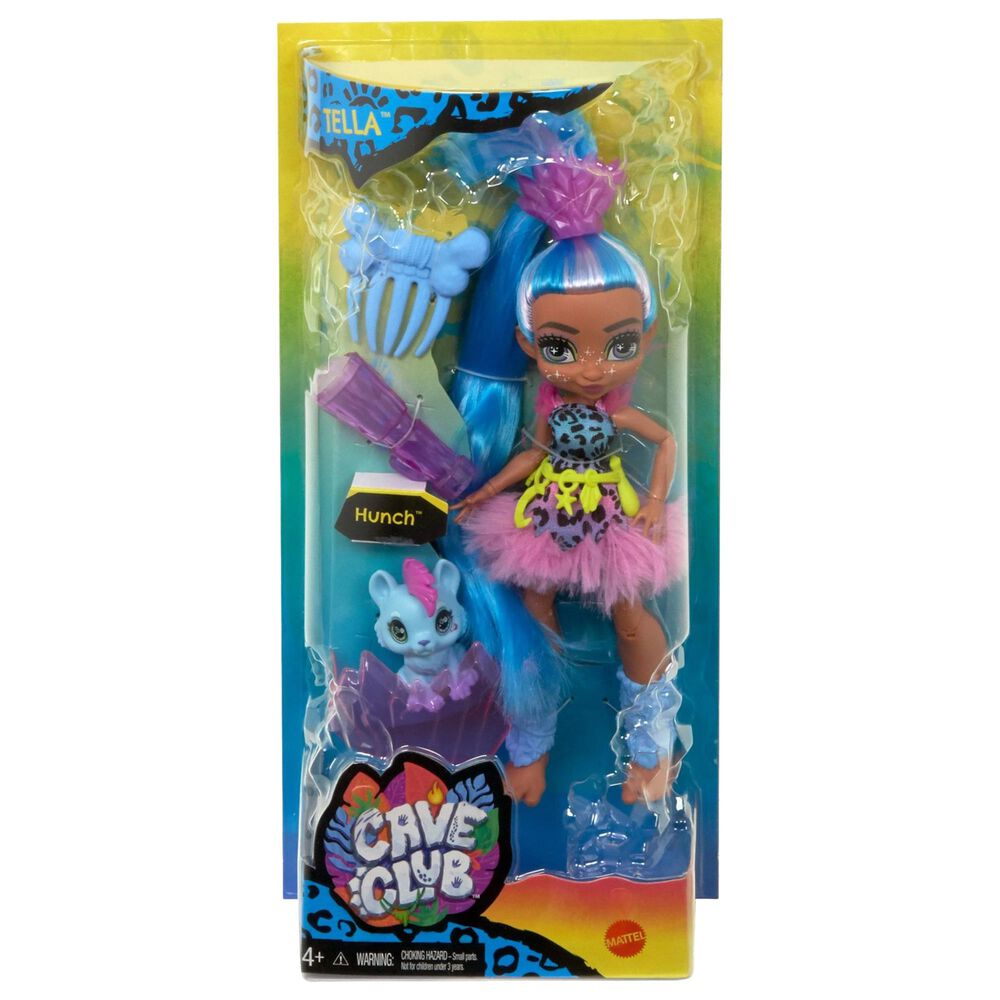 Cave Club Tella Doll Prehistoric Fashion Doll with Dinosaur Pet, , large