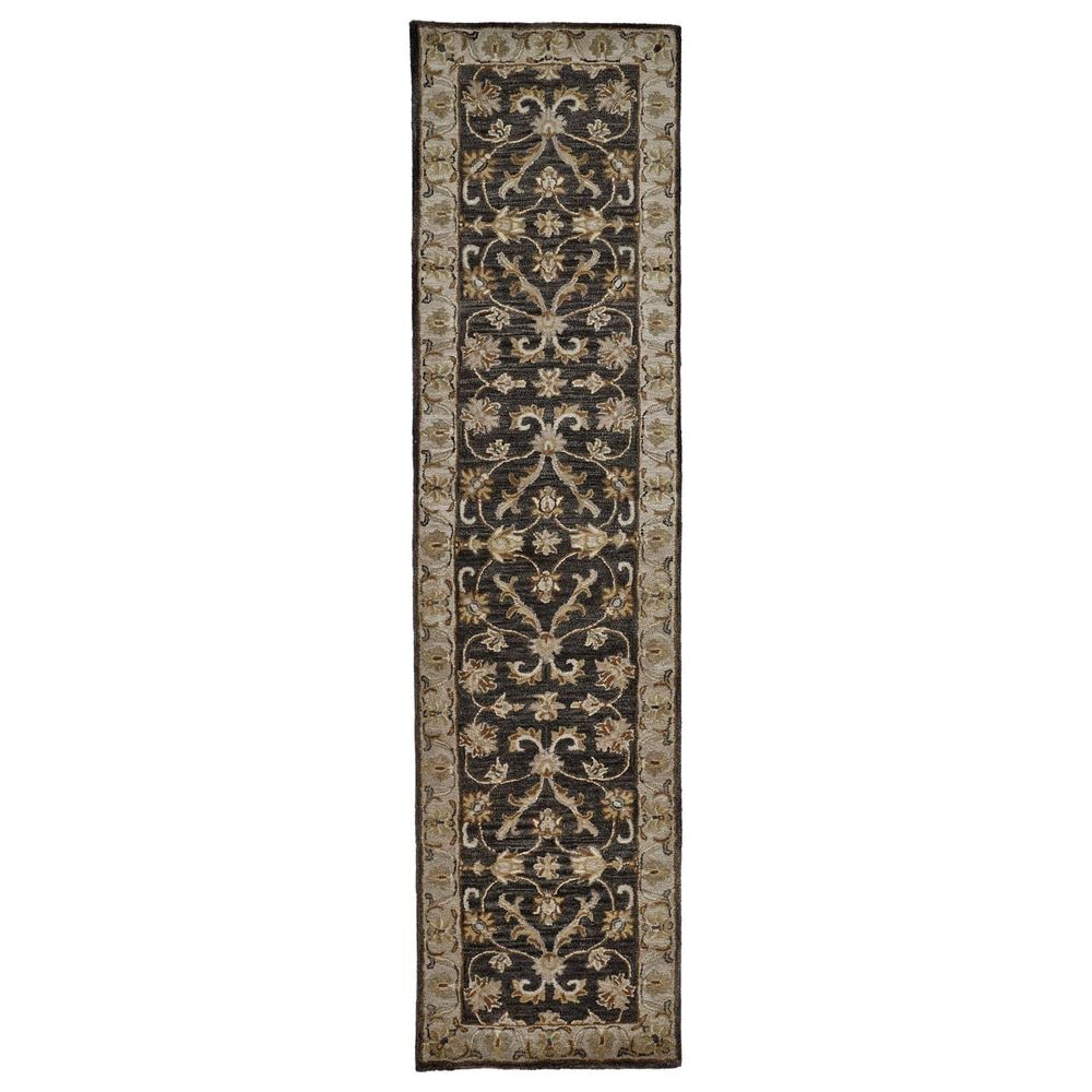 Feizy Eaton 2"6" x 10" Charcoal Runner, , large